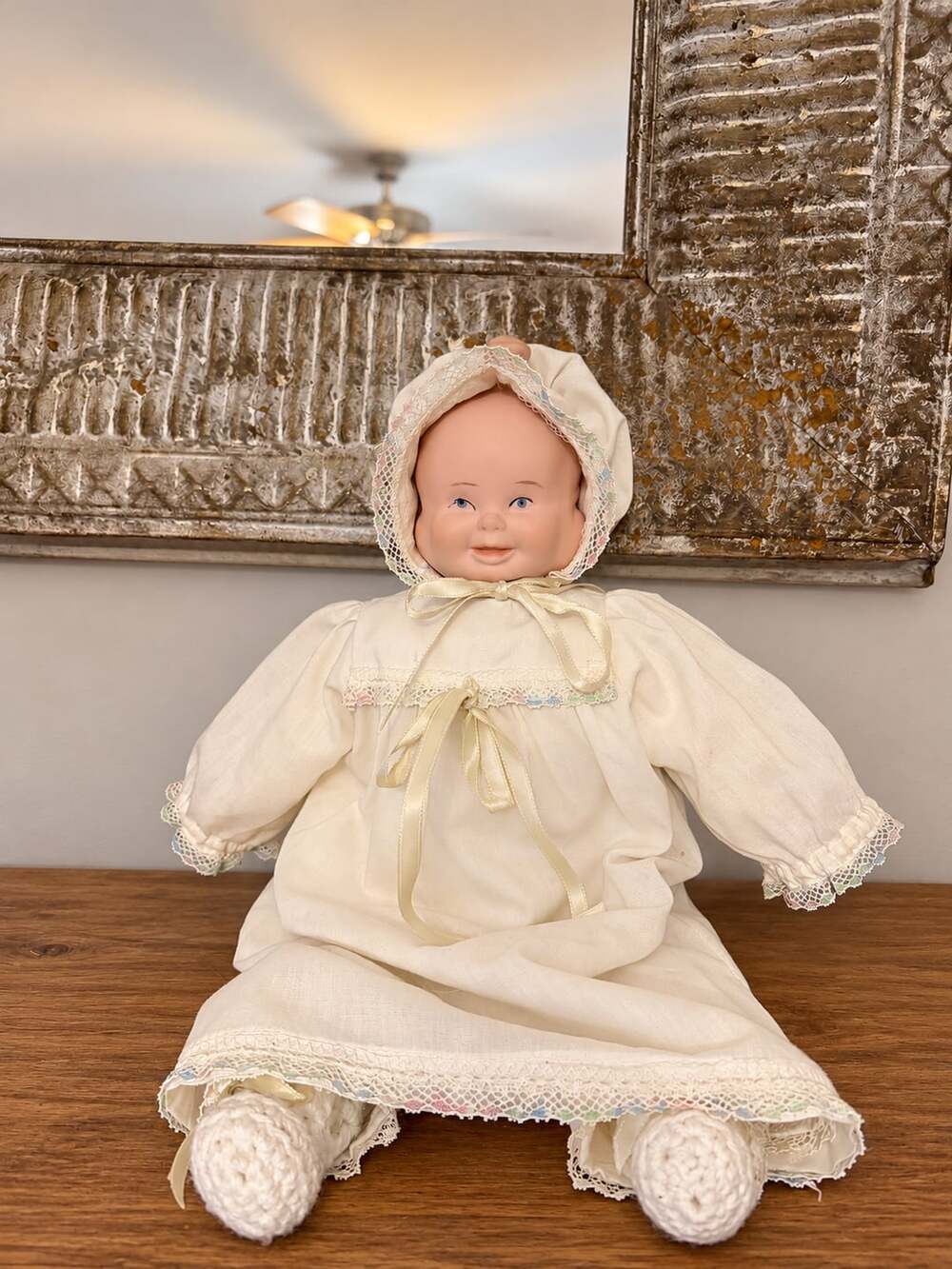 Vintage 3 fave Porcelain Baby Doll Bisque Face